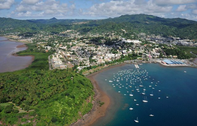 Mamoudzou vue du ciel