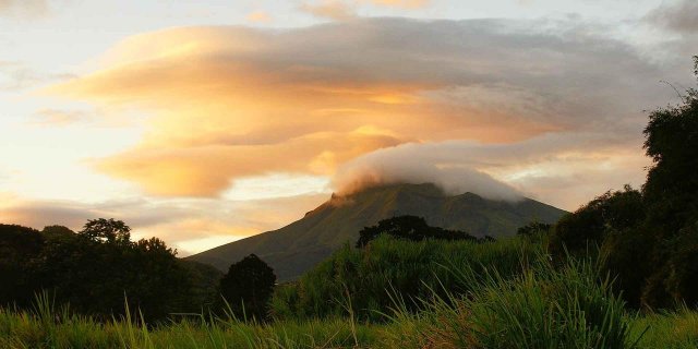 Montagne Pelée à la Martinique