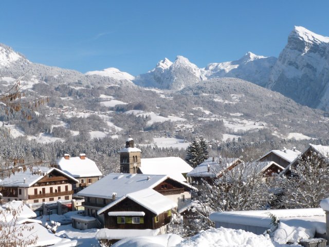 Village de Morillon en hiver