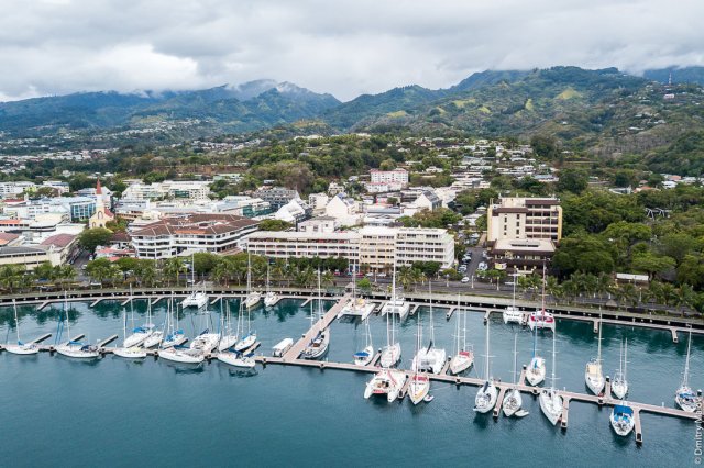 Port de Papeete vue du ciel