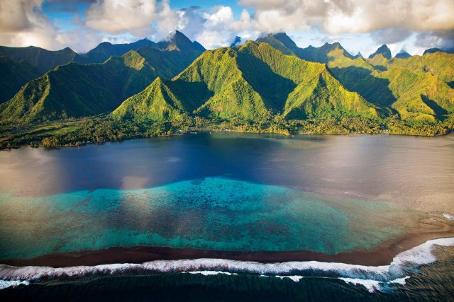 Tahiti vue du ciel